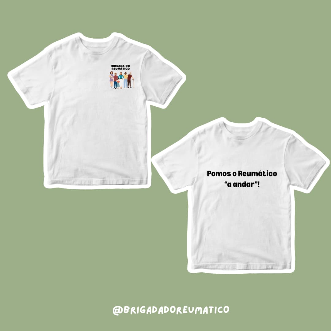 T-shirt Brigada do Reumático com frase